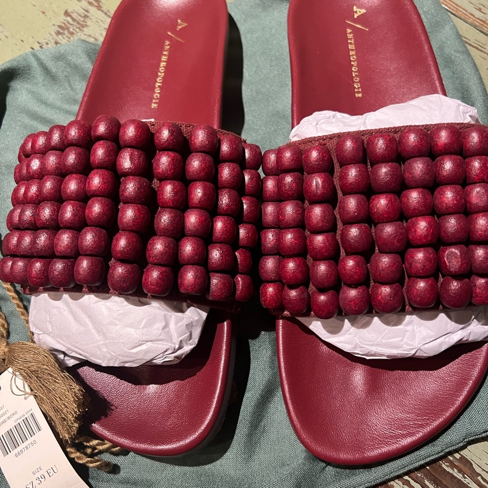 Anthropologie Beaded Sandals! Stunning!! Read update